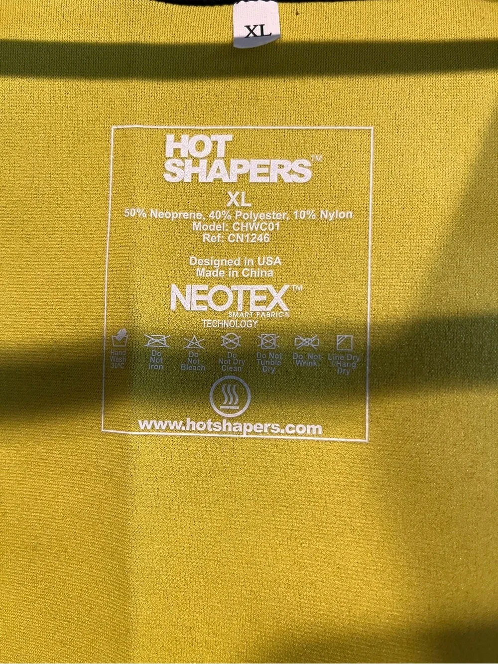 Hot Shapers Women's Black and Yellow Waist Trainer Tank